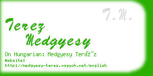 terez medgyesy business card